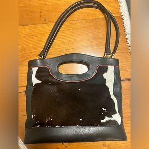 Genuine leather and cowhide purse